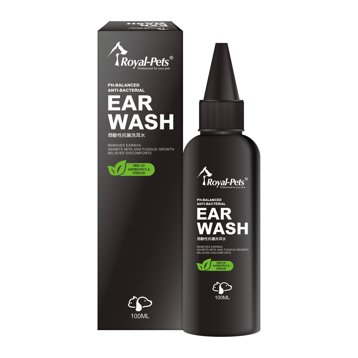 Royal-Pets PH-Balanced Anti-Bacterial Ear Wash 100ml